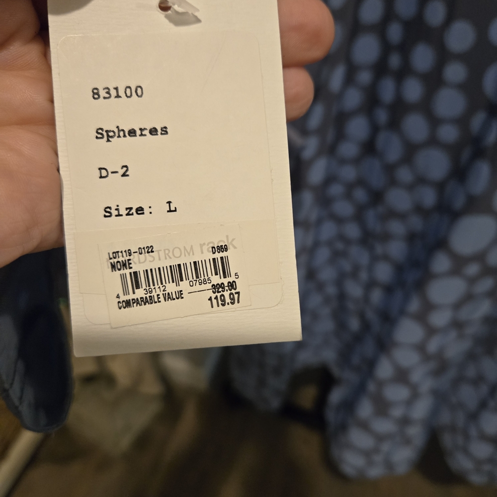 Mycra Pac Gray/Blue Polka Dot Rain Coat - Picture 4 of 6